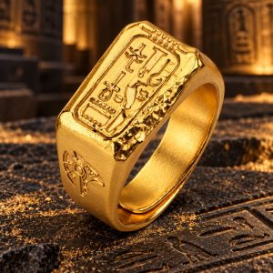 Bague Cartouche Egyptien