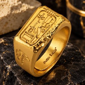 Bague Cartouche Egyptien