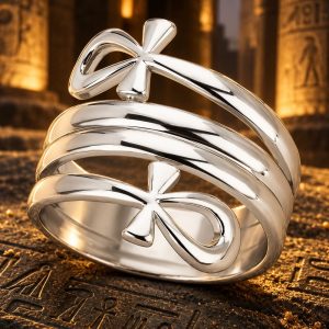 Bague Croix de Ankh Ajustable