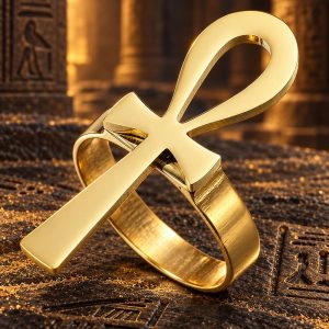 Bague Croix de Vie 3D