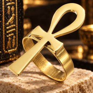Bague Croix de Vie 3D