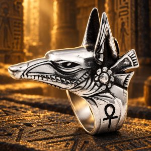 Bague Homme Tête d'Anubis