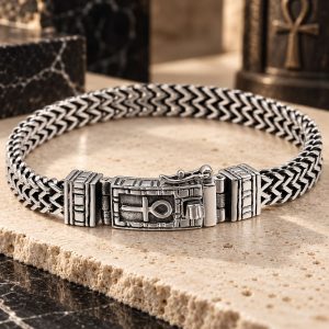 Bracelet Clé de Vie d’Egypte Argenté