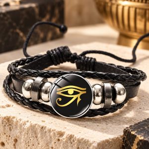 Bracelet Cuir Œil d’Horus