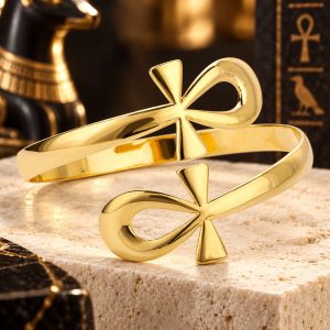 Bracelet Style Egyptien – Croix Ansée