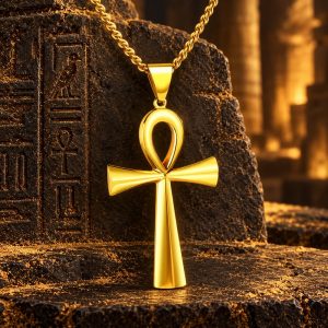 Collier Croix de Ankh 3D
