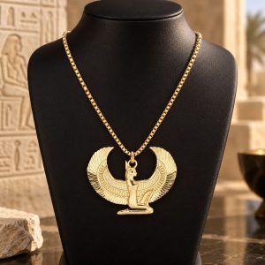 Collier Style Egyptien - Reine Isis Dorée