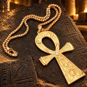 Pendentif Croix Egyptienne Imposante