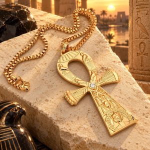 Pendentif Croix Egyptienne Imposante