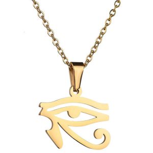 Pendentif œil d'Horus couleur or