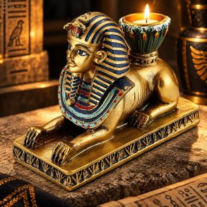 Bougeoir Egypte Antique - Sphinx Pharaonique