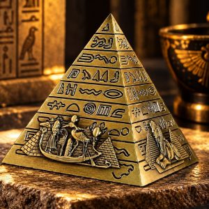 Figurine Pyramide Egyptienne Vintage