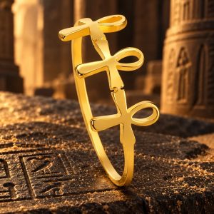 Anneau Triple Croix de Ankh